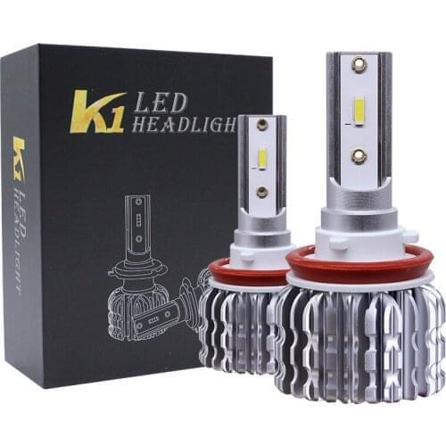 100Pcs/Lot 50Pair K1 LED Car Headlight COB Beam Bulb LED H1/H4/H7/H11/9005/9006 26000LM 90W Strong Headlight