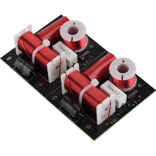 2Pcs 400W Speaker Frequency Divider 2 Way 2 Unit Hi-Fi Soundshelf Crossover Filters Woofer and Tweeter