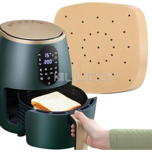 300pcs/set Air Fryer Steaming Liners Perforated Baking Paper Parchment Sheet Oven Steamer Pans Non-Stick Steaming Basket Mat