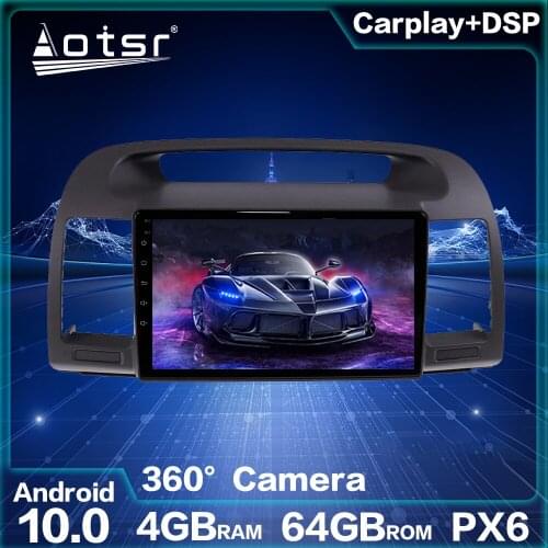 Android Radio Car GPS Navigation For Toyota Camry 5 2001+ Android 10.0 4GB 64GB Auto Stereo Head Unit Car Multimedia Audio Video