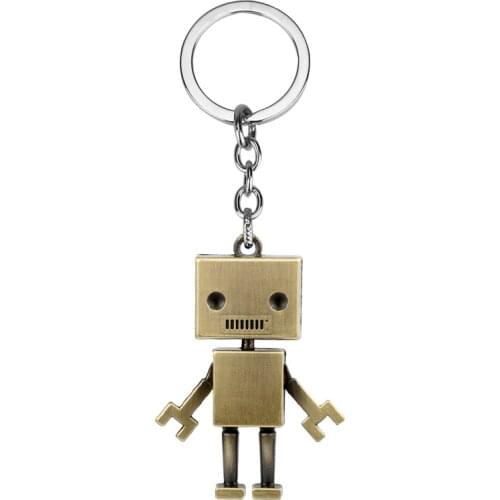 Punk Skull Keychain Removable Robot Pendant Key Rings For Man Women Jewelry Gifts Halloween Llaveros