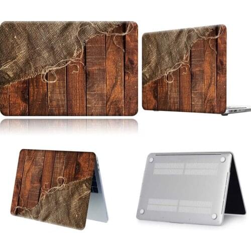 For Apple Macbook 12/Pro 13 A2251 A2289/Pro 13 A2338 Dark Brown Wooden Plank Laptop Case For Fund Air 13 A2337/Pro 15 16/Air 11
