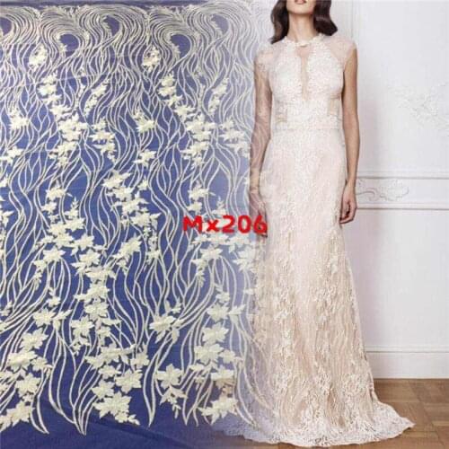 Tulle lace fabric mesh embroidered fashion womens cloth wedding dress skirt 135cm fabric accessories 15 yards