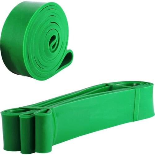 Fitness Equipment Loop Pull Up Fitness Resistance Bands Rubber Expander Band 50 To 125 Pounds for Training Body Green