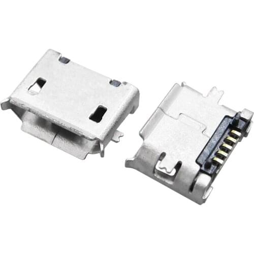 HIALANGNIAO 100pcs/lot All copper MicroUSB socket MK5P Mike MINIUSB Micro 5P USB mother seat 5 foot patch