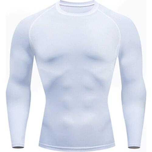 Gym Compression shirt Mens winter New Training shirt Sports Thermal underwear rashgard male Jogging suit t shirt XXXXL