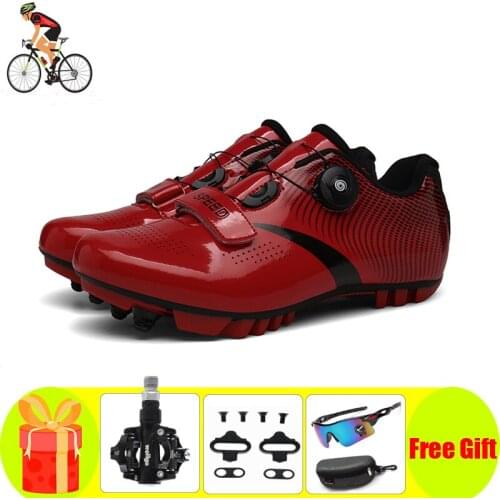 Mtb Cycling Shoes Self Lock Mountain Sneaker Footwear Cleats Shoes Racing Flat Bike Bicycle Sport Route Freestyle Sapatilha