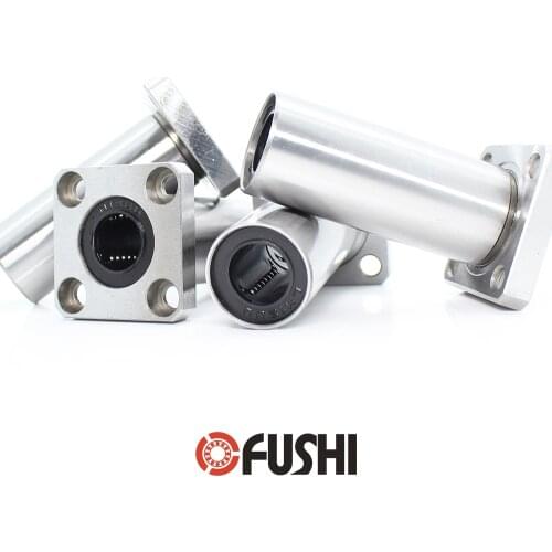 LMK08LUU Long Linear Bearing 8*15*45 mm ( 4 Pcs ) Square Flange LMK 08LUU LMK8LUU LMK 8MM Type Bearings LMK08 LUU