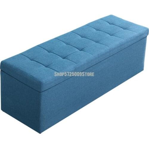 Clothing Store Rectangular Sofa Shoe Changing Stool Multifunctional Bed End Storage Cabinet Changing Room Fitting Room Stool Lea