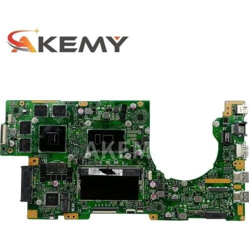 Akmey K501UW Laptop Motherboard For Asus K501UXM K501UQ K501UW Mainboard GTX960M-GPU I7-6500 CPU/8G-RAM/ DDR4