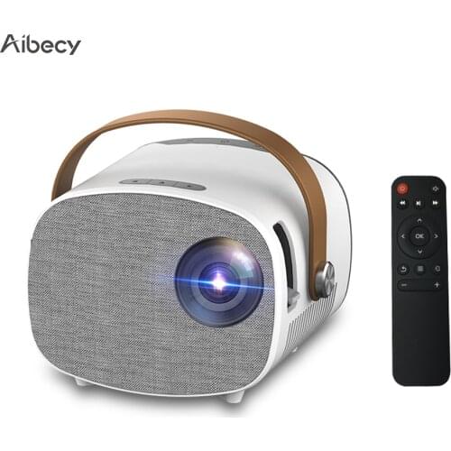 YG230 Mini LED Projector 1080P Supported 1000 Lumens Projector Built-in Speaker with AV/USB/HD/TF/Micro USB/Audio Out Interface
