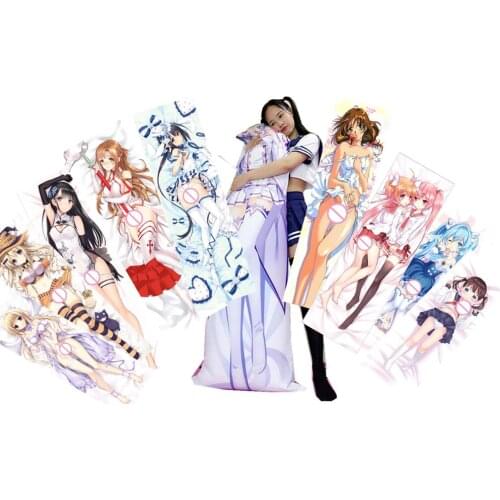 Anime Pillowcase Satin Cover The Pillow Body Pillow Anime Girl Dakimakura 10 Pieces