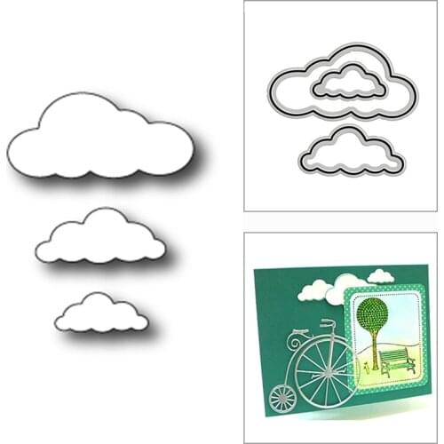 New Trio Clouds Sky Weather 2020 Metal Cutting Dies for DIY Scrapbooking and Card Making Decorative Embossing Craft No Stamps