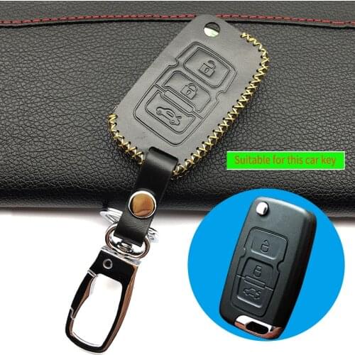 Newest design 100% leather car key case car-covers For Geely Emgrand EC7 EC718 EC715 GX7 Car wallet protect shell