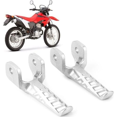 1Pair Motorcycle Rear Foot Pegs Footrest Plate for Honda XR250 XR400 XR600 Placement of Motorcycle Rear made of Aluminum