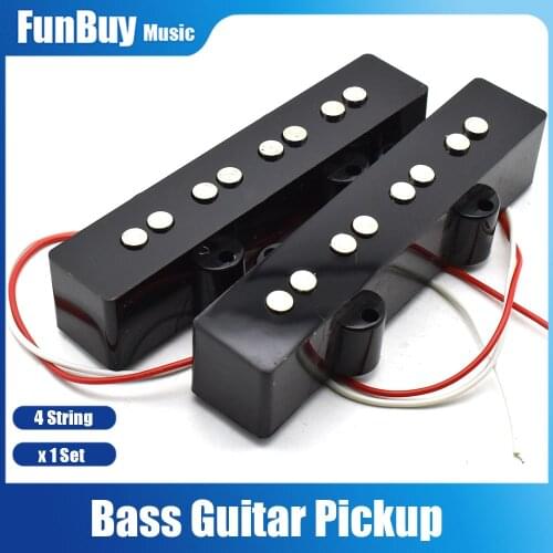 Open Jazz JB Bass Pickup Neck Bridge Pickup Braided for 4 String Bass Guitarra Accessories