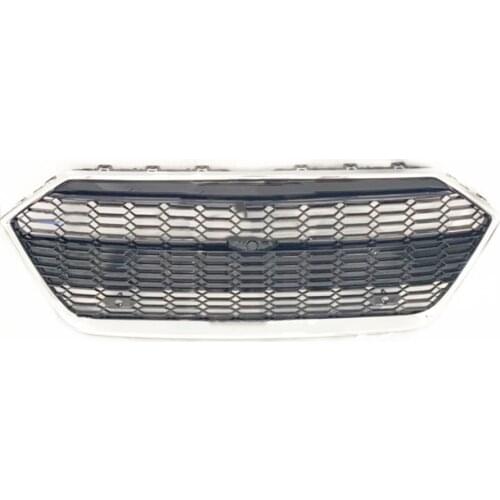 For RS7 Style Front Sport Hex Mesh Honeycomb HoodGrill Gloss Black for Audi A7/S7 2019 2020 CarAccessories