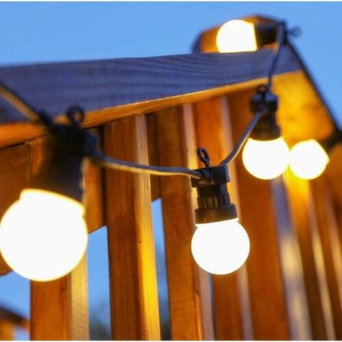 Aurobear 13m G50 Led Globe Bulb Festoon String Lights Outdoor Waterproof Ball String Christmas Garland Wedding Garden Party