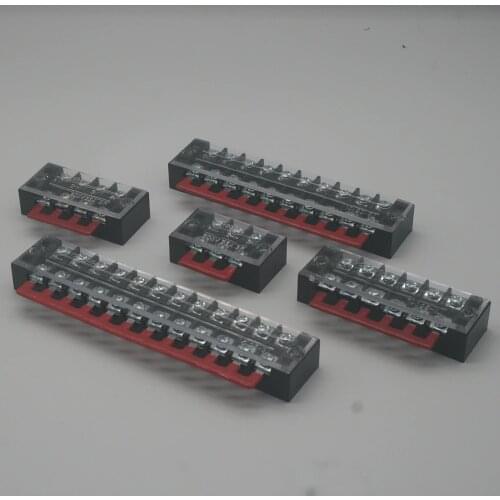 Screw terminal block strip 600V 25A tb-2503 tb-2504 tb-2506 tb-250 8 tb-2510 tb-2512 with 1pcs short connector