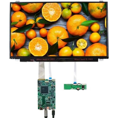 LCD Screen 15.6" 4K NV156QUM-N44 3840X2160 Resolution IPS LCD Screen with 2 HD-MI Mini+DP LCD Controller Driver Board