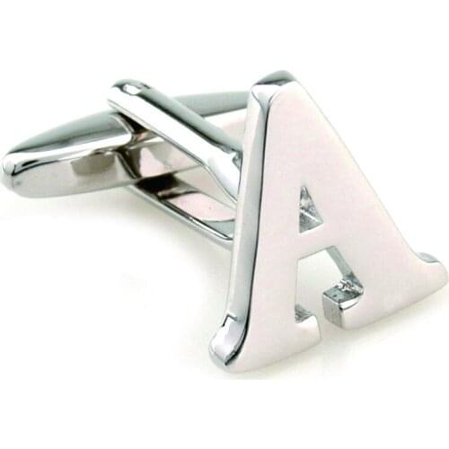 Mens Jewelry Letters Cufflinks 3Pairs/Lots Stainless Steel Letter cuff links for mens shirt cuffs Cufflink clothing accessories