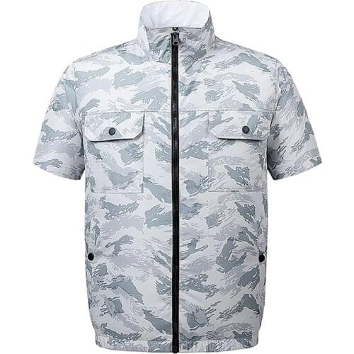 New Summer Cooling Vest Men 3-Speed USB Heatstroke Mens Fan Vest Outdoor Work Jacket Male Waistcoat Waterproof Camouflage Vests