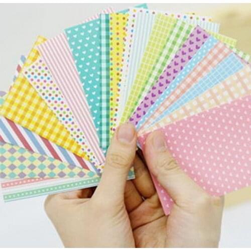 20 Sheets Scrapbooking Gift Craft Paper Washi Tape Paper Colorful Polaroid Masking Craft Photo Decoration Stickers