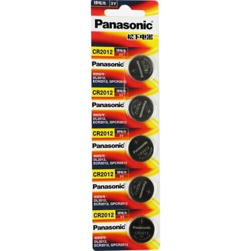 5pcs/lot Panasonic CR2012 Button Batteries DL2012 ECR2012 Cell Coin Lithium Battery 3V GPCR2012 For Watch Electronic Toy Remote