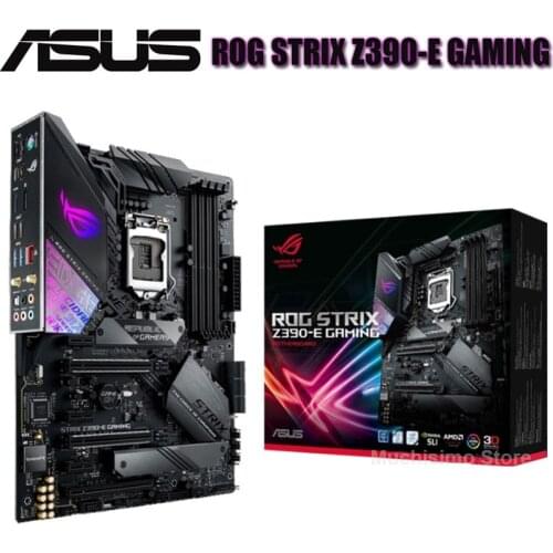 Asus ROG STRIX Z390-E GAMING Motherboard LGA 1151 DDR4 i9 i7 i5 i3 64GB PCI-E 3.0 M.2 Desktop Z390 Placa-Mãe 1151 ATX New