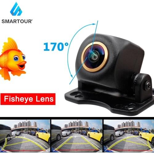 Fisheye Lens Intelligent Dynamic Trajectory Track Wide Angle Personality gilded Vision Waterproof Car Rear View Parking Camera