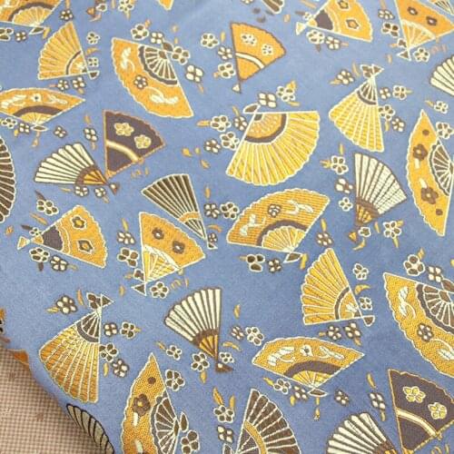 CF260 4colors 100*74cm Fans Plum Blossom Chinese Silk Jacquard Satin Fabric Garment Fabric For Cheongsam DIY Fabric For Sewing