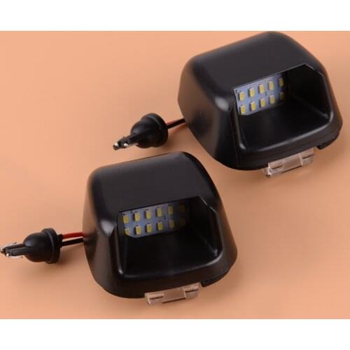 CITALL 2pcs LED License Plate Light Fit for Nissan Navara Frontier D40 2004-2009 2010 2011 2012 2013 2014 2015 2016 2017 2018