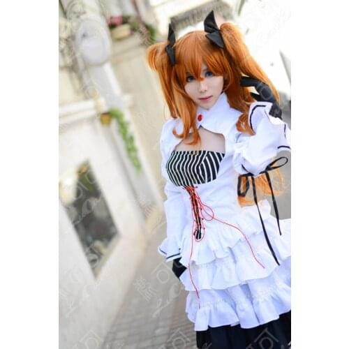 EVA Asuka Soryu Asuka Langley Wigs Shikinami Soryu Asuka Rangure Orange Clip Ponytail Cosplay Wig