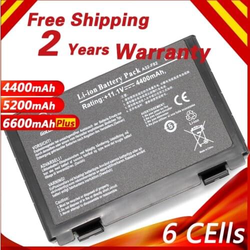 Golooloo 6Cells NEW Laptop Battery For Asus K40ab K40in K40ij K40ad K50ij K50in K50id K50af K51ac K51ae K51ab K60ij K61ic K70ab