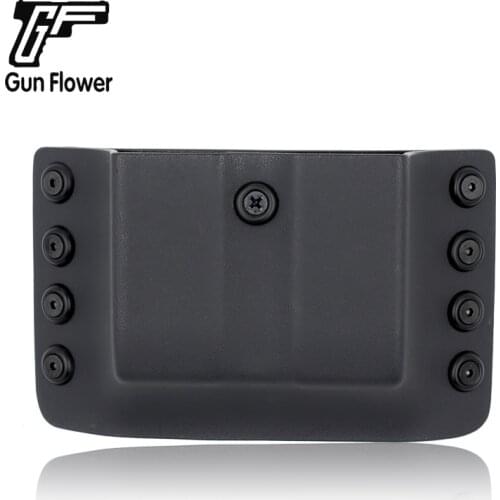 Gunflower Tactical Kydex Double Stack Magazine Holster 9mm 0.4S&W Pistol Mag Pouches Carrier