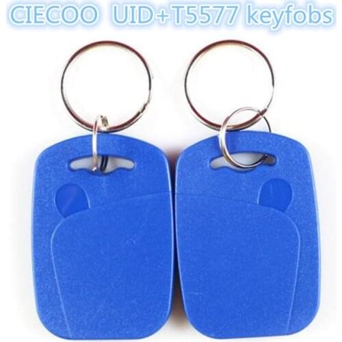Copy Rewritable Writable EM ID IC keyfobs RFID Tag Key Ring Card125KHZ 13.56 MHZ Proximity Token Access Control Duplicate