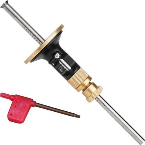 Wheel Marking Gauge, 0.2Mm Lightweight Woodworking Wheel Marking Gauge Kit, Mini Adjuster Cutter Wood Scribe Tool