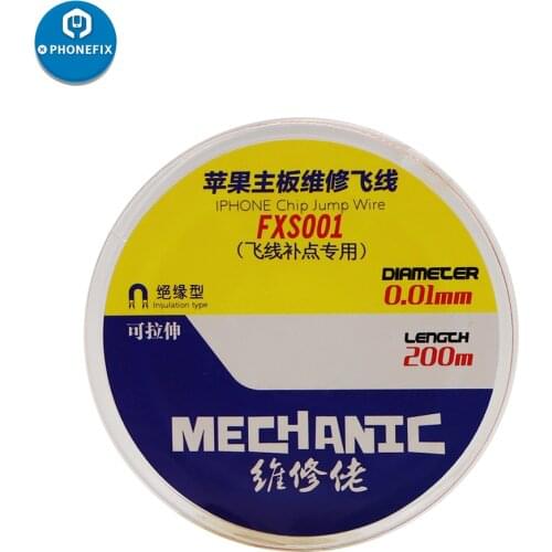 Mechanic Tools Solder Wire 0.01 0.02mm Copper Wire Insulated Durable BGA Soldering Motherboard Fingerprint Repair Link Wire