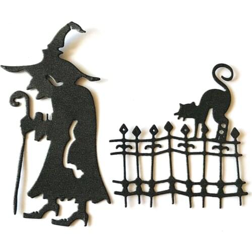 Halloween witch Metal Cutting Dies for DIY Scrapbooking Paper Cards Decorative Crafts dies Embossing Die Cuts