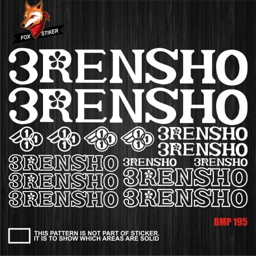 Road Bike Mountain Bike Bicycle Frame Stickers MTB Track Bike TT Bike Fat Bike Decal Reflective Stickers for 3RENSHO Stickers