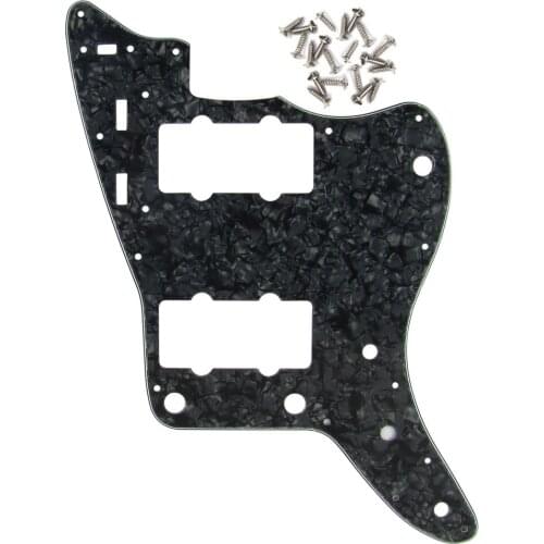 NEW Black Pearl Electric Guitar Pickguard Scratch Plate 4Ply for US Vintage Jazzmaster Style Guitar Accessories
