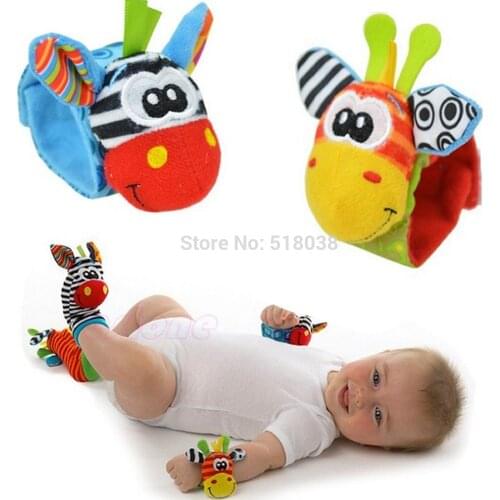 New 1Pc Infant Kids New Baby Hand Bells Wrist Strap Watch Toys Finders Soft Brinquedos infantis para bebes