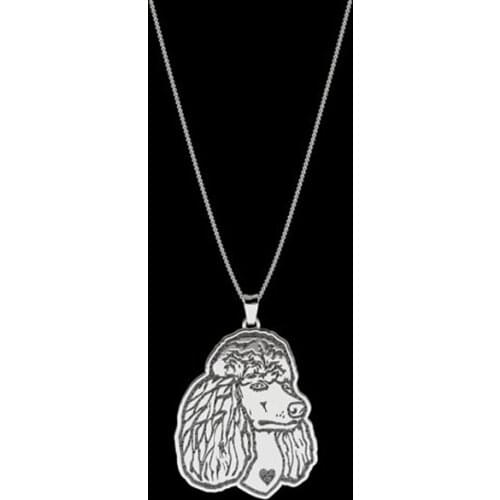 Daisies New Arrival Lovely Poodle Necklace Puppy Animal Pendant Choker Statement Necklace for Women Accessories