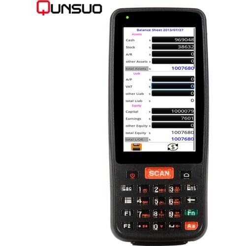 PDA Barcode Scanner Android Qr Code PDA Scanner Industrial Rugged Handheld Terminal Memory 2GB RAM + 16GB ROM