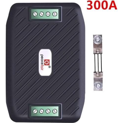 Peacefair DC 300V 300A Voltmeter RS485 Modbus Box Voltage Current Kwh Energy Meter Wattmeter Ampermeter with 300A shunt