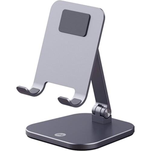 Cell Phone Stand Angle Height Adjustable Phone Stand for Desk Thick Case Friendly Phone Holder for All Smartphone Tablet F3MA