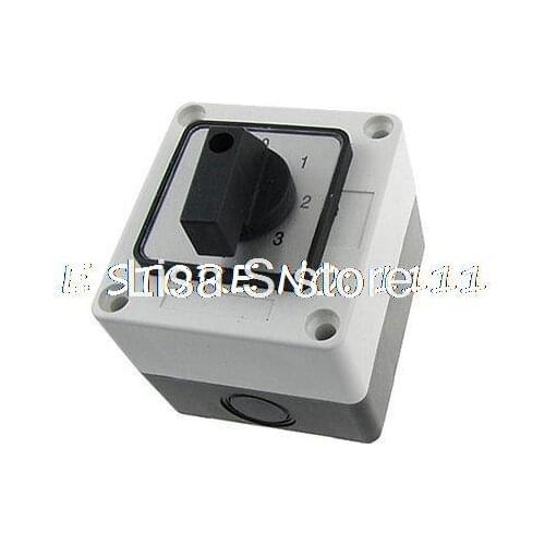 Rotary Selector Control Station Changeover Cam Switch 500V 10A