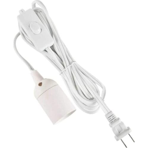 Extension Hanging Lantern Cord Cable 15Ft UL 360W with E26 E27 Socket On/Off Button Pendant Lighting, US Plug