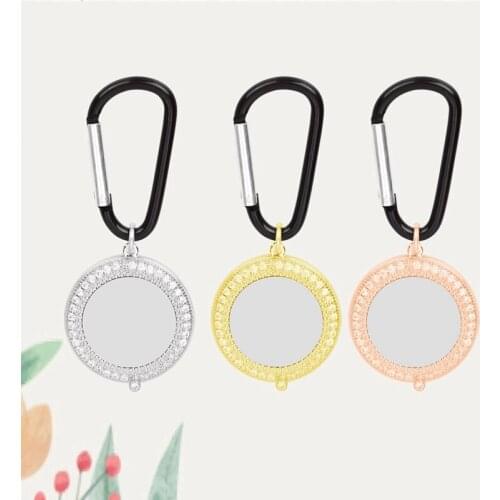 Luxury Crystal Metal Protective Case For Airtag Cover Shell Bumper AntiLost Hangable Locator Tracker Airtags Keychain Buckle