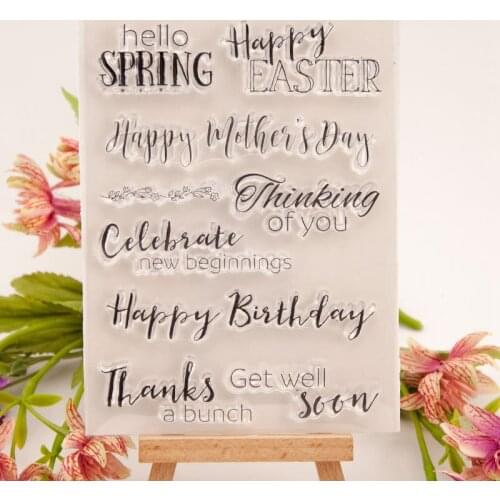 Whispers Of Love Clear Transparent Stamp Seal For DIY Scrapbooking Rubber Stamp Card Making Album Decoroation Crafts